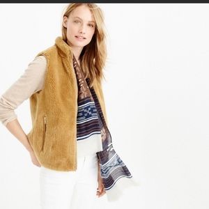 Plush fleece excursion vest xxs JCrew